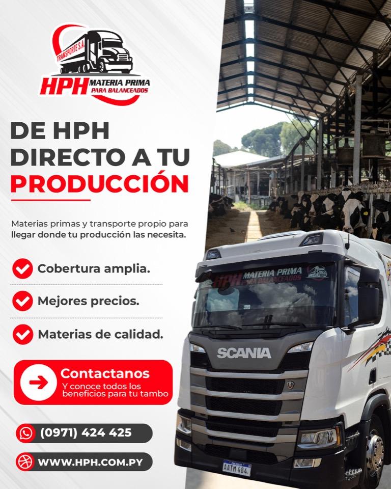 Camión de HPH: transporte propio de materias primas con cobertura nacional